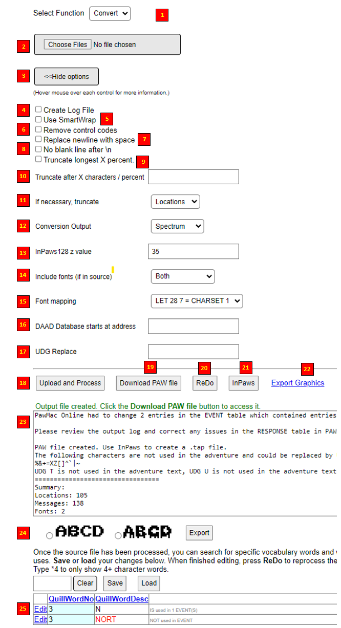 conversion functionality